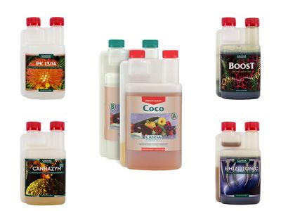 Kit Fertilizzanti Completo Canna Coco Small - Risparmio 10% Kit fertilizzanti completo Canna Coco Small con Coco A+B, Rhizotonic e Cannazym per coltivazione in…