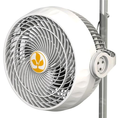 Ventilatore a clip Monkey Fan 30W Secret Jardin montato su palo growbox con due velocità