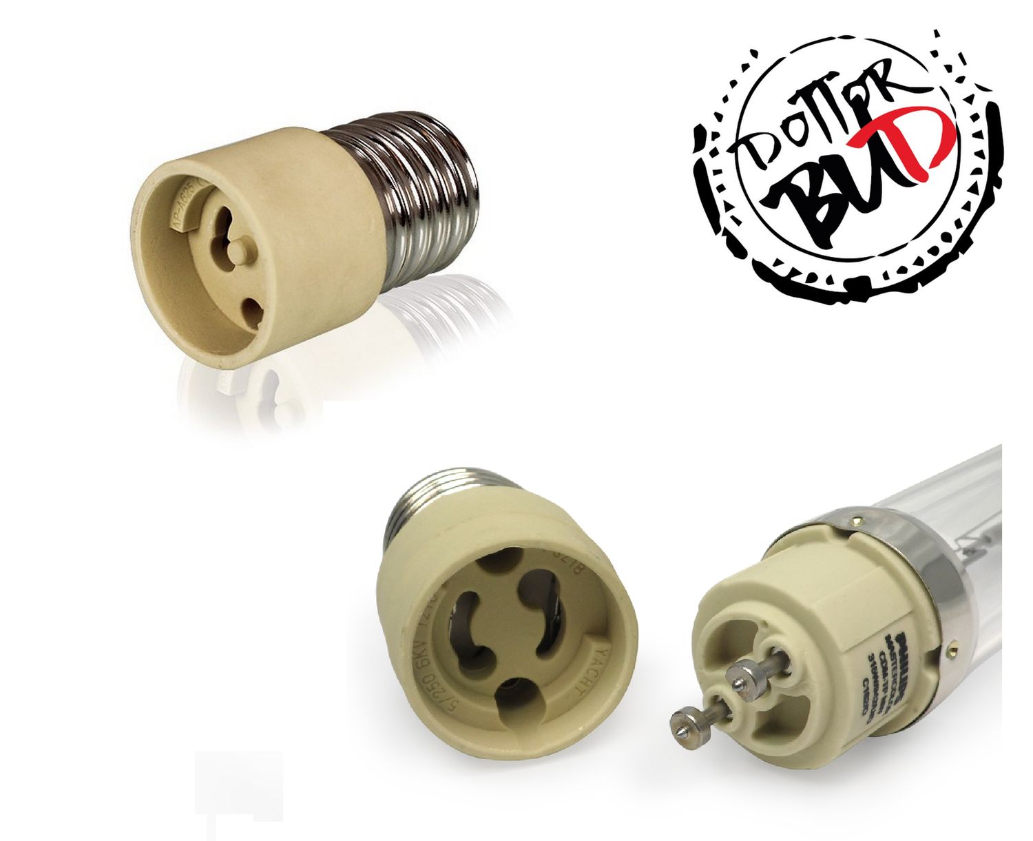 Adattatore E40 a PGZ18 per lampade CMH LEC 315W compatibile riflettori Adattatore E40 a PGZ18 per lampade CMH LEC 315W compatibile con riflettori E40