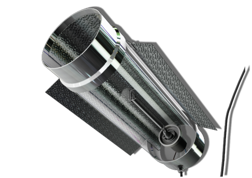 Cooltube Air Indoorline diametro 150mm con ali riflettenti per raffreddamento lampade grow