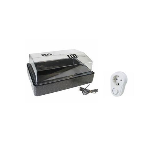 Serretta Propagatore Riscaldata 60x40x25cm 50W con Dimmer Serretta propagatore riscaldata HGA 60x40x25cm 50W con dimmer per germinazione