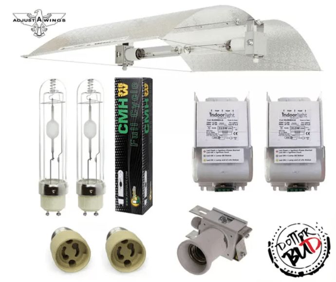 Kit CMH-LEC 630W Adjust-a-Wings Large con Ballast e Lampade 3K Kit CMH-LEC 630W Adjust-a-Wings Large con Ballast e Lampade 3K, SELEZIONA BULBO CMH - LEC: PHYTOLITE BULBO LAMPADA CMH 315W AGRO 3K