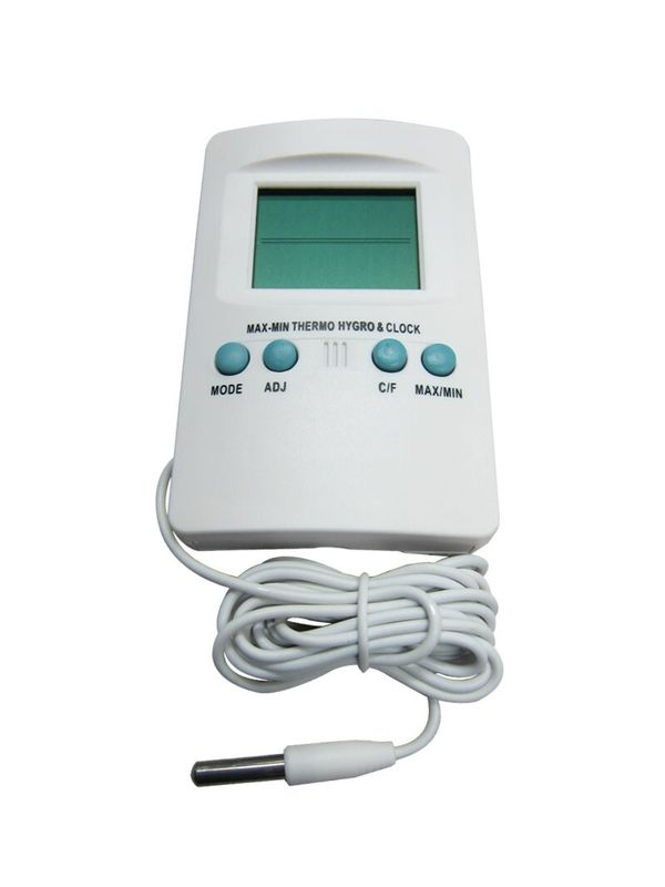 Termoigrometro digitale Cornwall con sonda esterna per rilevazione temperatura e umidità min/max am…