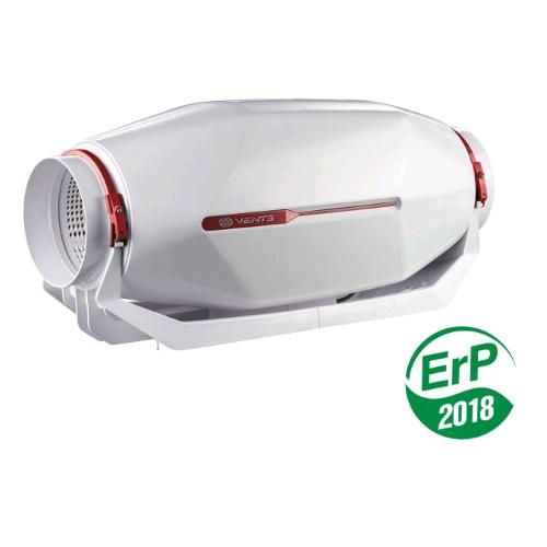 Aspiratore silenziato Vents Stream 100/125 in linea 320m³/h 25dBA per coltivazione indoor