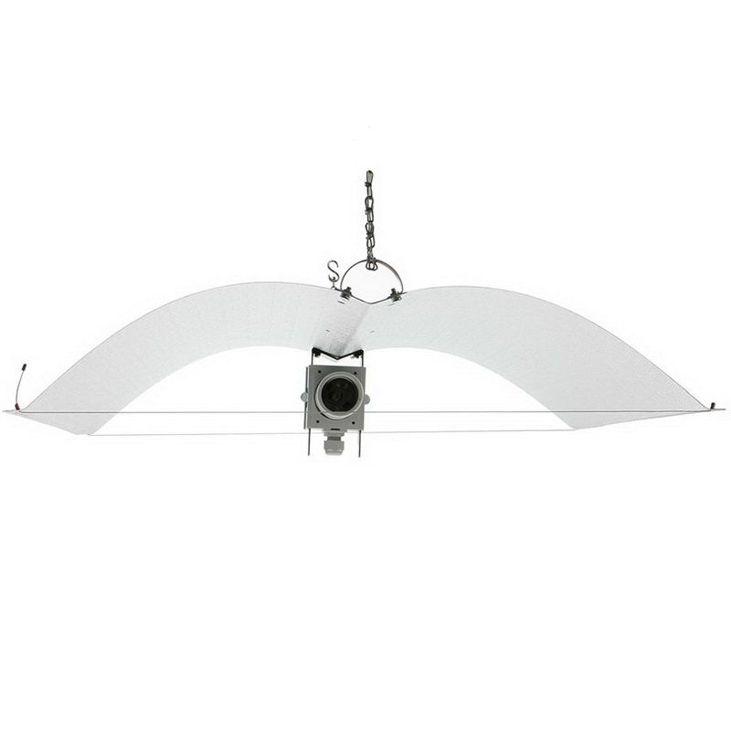 Riflettore regolabile Enforce small HPS/MH/CMH Adjust-a-Wing Riflettore regolabile Adjust-a-Wing Enforcer small per lampade HPS MH CMH con ali orientabili