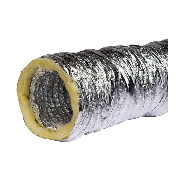 Condotta Fonoassorbente Ø152 mm Lana di Roccia 10 m Ventilazione Condotta fonoassorbente flessibile Ø152 mm in lana di roccia Air4All per ventilazione silenziosa 10…
