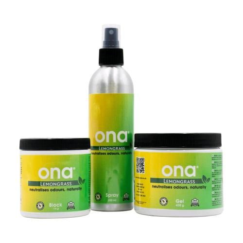 Gel Neutralizzatore Odori ONA Lemongrass 500ml Formula Avanzata ONA Gel Lemongrass 500ml neutralizzatore odori a base di oli vegetali e terpeni