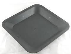 Sottovaso quadrato in plastica P&B 18 litri 30.5x30.5x4 cm per raccolta acqua piante