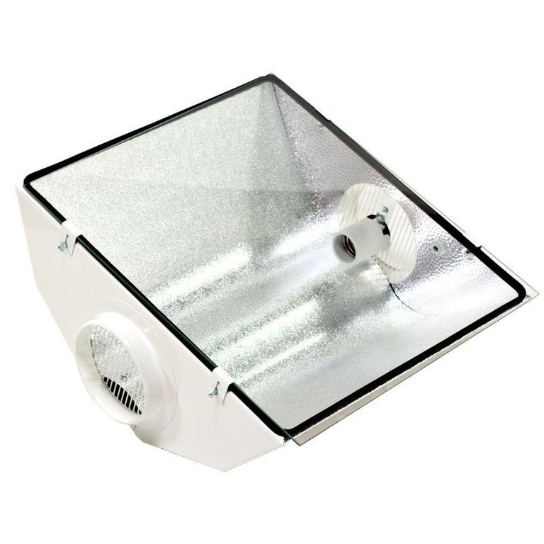 Riflettore raffreddato ad aria Prima Klima Spudnik 450x390mm con attacco Ø125mm e vetro temprato