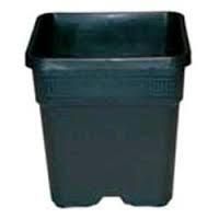 Vaso quadrato in plastica nero 14L Senkap modello Holanda per coltivazione indoor e outdoor