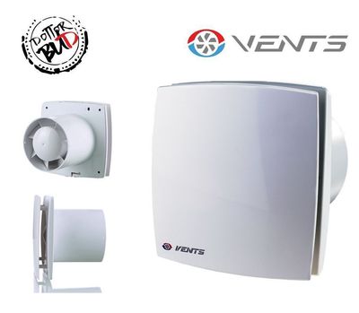 Vents LD125 Aspiratore da Parete 167 m³/h 34dB Ø125mm IP34 Vents LD125 aspiratore da parete 167 m³/h 34dB per condotti Ø125mm in plastica ABS con protezione I…