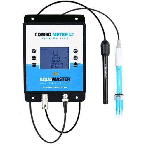AquaMaster P700 Pro 2 misuratore combo pH EC PPM CF temperatura per coltivazione