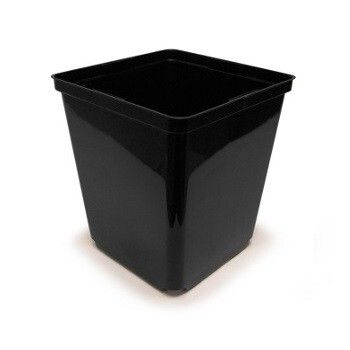 Vaso quadrato in plastica 3.6L P&B per coltivazioni indoor e outdoor