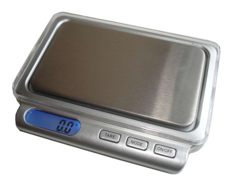 Bilancia digitale Kenex Optimo OPT-50 con precisione 0.01g e portata massima 50g