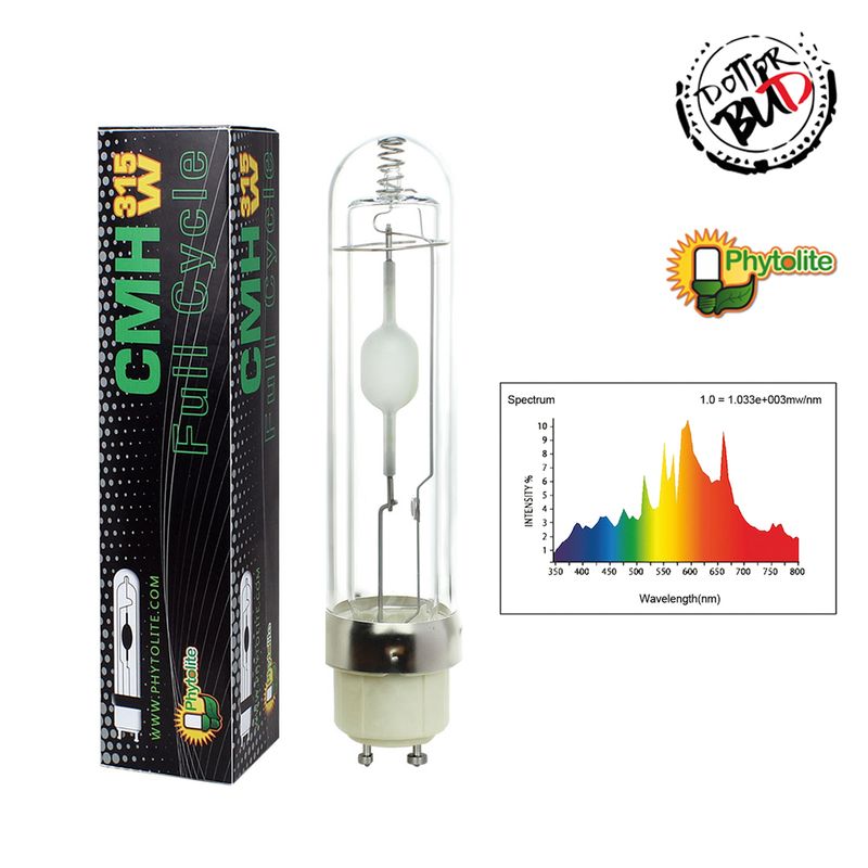 Lampada CMH 315W Agro 3K Phytolite per coltivazione indoor con alta emissione UV e far red