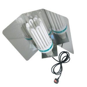 Riflettore trapezoidale CFL 125 200 250W FRAL LAMPADE con attacco E40 e staffa rinforzata 50x45x20cm