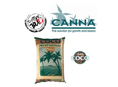 Canna Coco Professional Plus Substrato Fibra di Cocco 50L Canna Coco Professional Plus 50L substrato premium in fibra di cocco per coltivazione idroponica