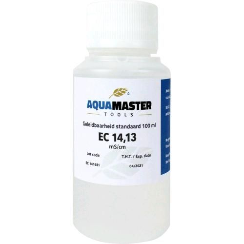 AquaMaster soluzione calibrazione EC 14.13 standard NIST box 18 flaconi da 100ml per misuratori EC