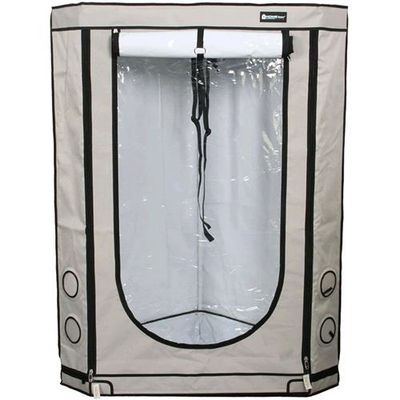 Homebox Vista Triangle Plus grow box angolare 120x75x160cm per coltivazione indoor in spazi ridotti