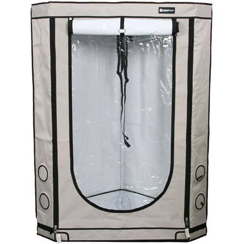 Homebox Vista Triangle Plus grow box angolare 120x75x160cm per coltivazione indoor in spazi ridotti