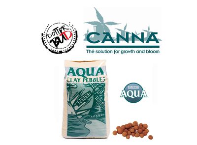 Canna Aqua Clay Pebbles Argilla Espansa 20L per Idroponica Canna Aqua Clay Pebbles argilla espansa 20L per coltivazioni idroponiche e aeroponiche