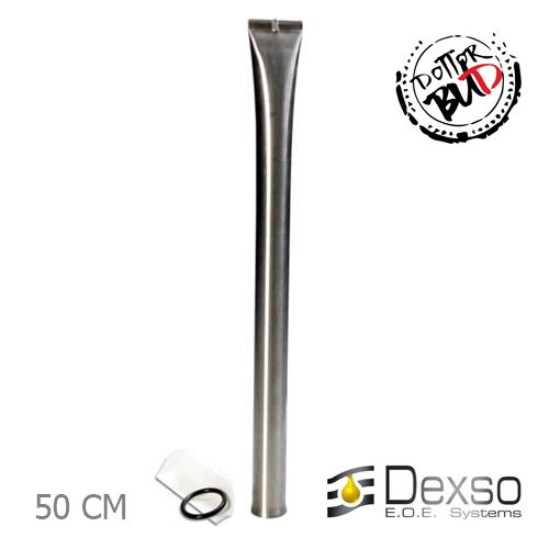Dexso D-Blaster Estrattore DME Professionale Acciaio Cromato 50cm Dexso D-Blaster estrattore professionale DME 50cm in acciaio cromato per estrazioni con solvente
