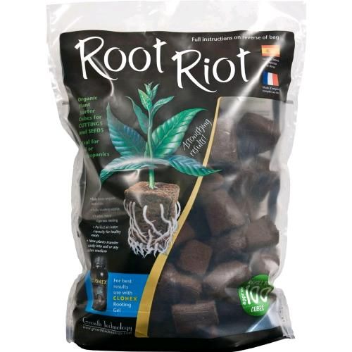 Growth Technology Root Riot cubetti in spugna organica per germinazione semi e radicamento talee