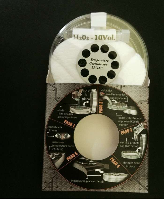 Germinator Pro germinatore per semi con termometro a cristalli liquidi e panno umidità