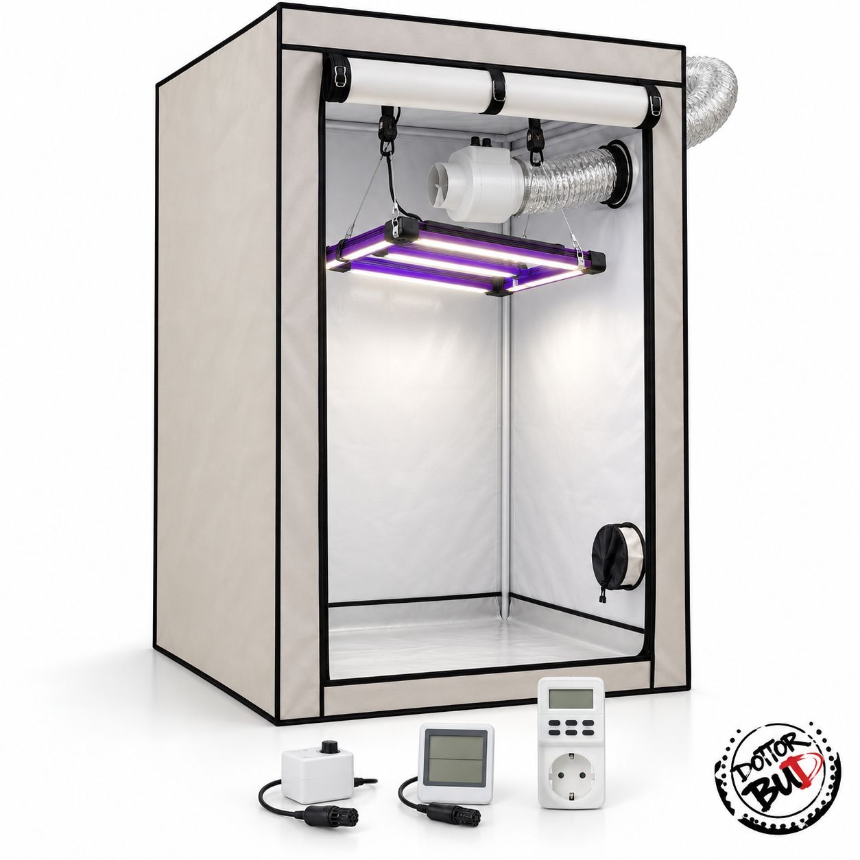 Kit Grow Box Completo 80x80x180 cm LED Lumatek ATS 200W Pro Kit Grow Box Completo 80x80x180 cm LED Lumatek ATS 200W Pro