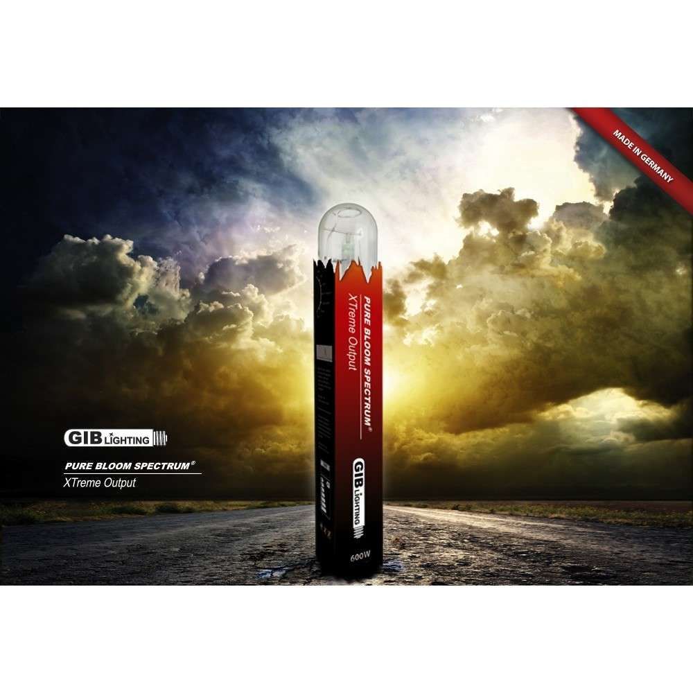 Lampada HPS GIB Lighting Pure Bloom Xtreme Output 600W per fioritura con 92000 lumen prodotta in Ge…