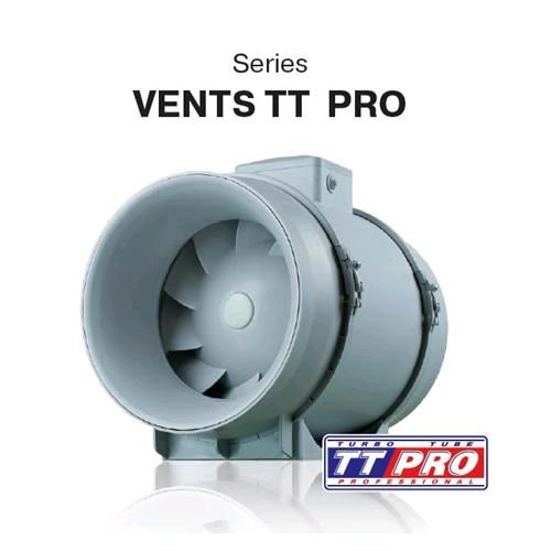 Vents TTRV 200 PRO Aspiratore Elicoidale 830-1040 m³/h Vents TTRV 200 PRO aspiratore elicoidale per grow room 830-1040 m³/h 39-45 dBA