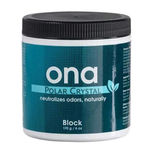 ONA Block Polar Crystal 170g neutralizzatore odori per coltivazione indoor e piccoli spazi