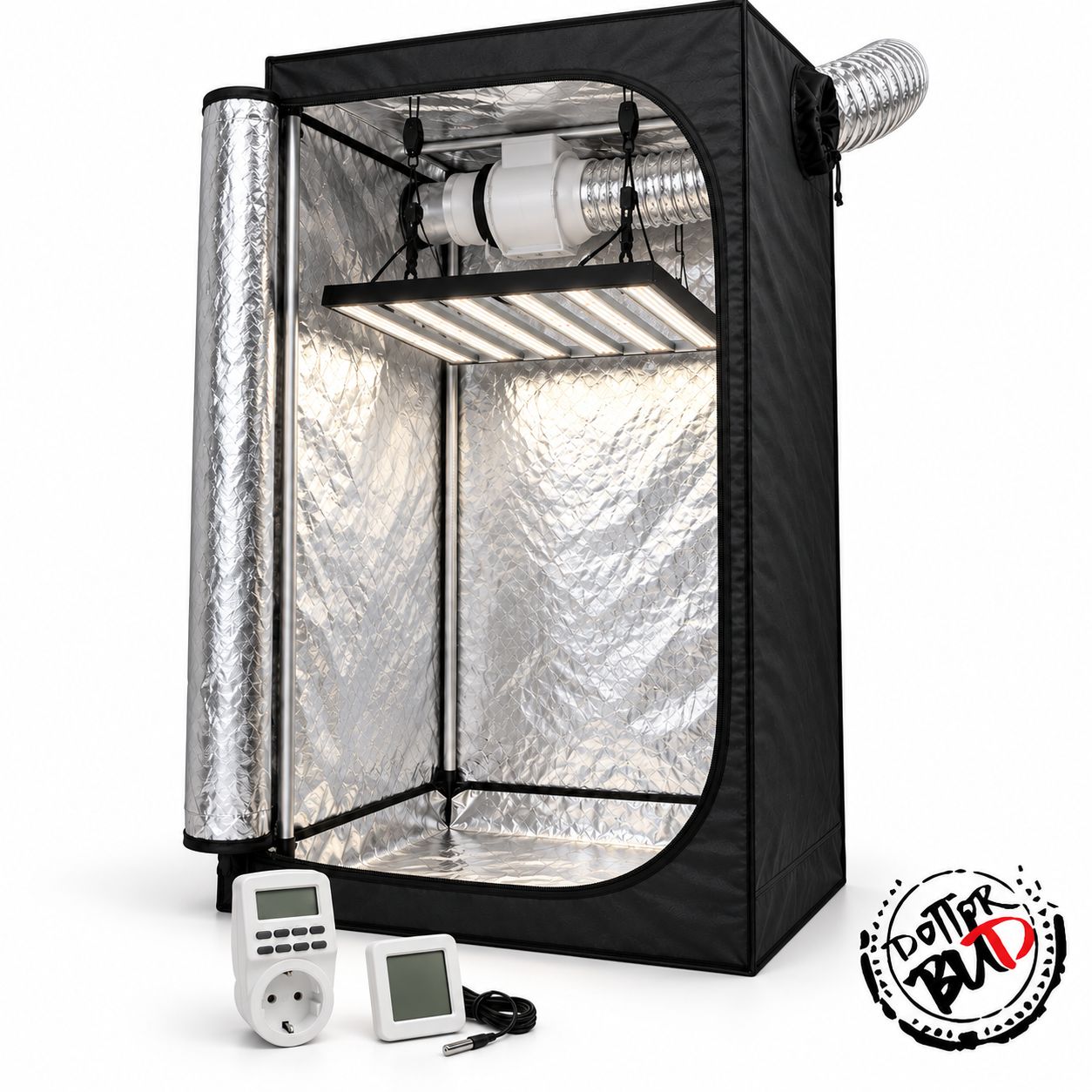 Kit Grow Box Completo 100x100x200 cm con Ortoled S-Line HL 360W Kit Grow Box Completo 100x100x200 cm con Ortoled S-Line HL 360W