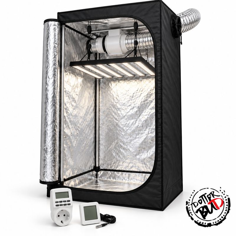 Kit Grow Box Completo 100x100x200 cm con Ortoled S-Line HL 360W Kit Grow Box Completo 100x100x200 cm con Ortoled S-Line HL 360W