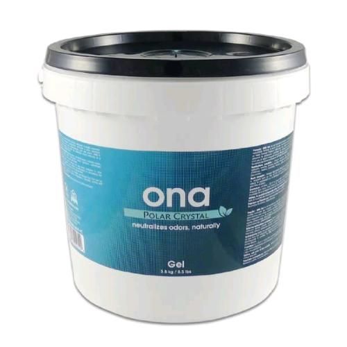 ONA Gel Polar Crystal neutralizzatore odori 4 litri 3,8kg per coltivazione indoor