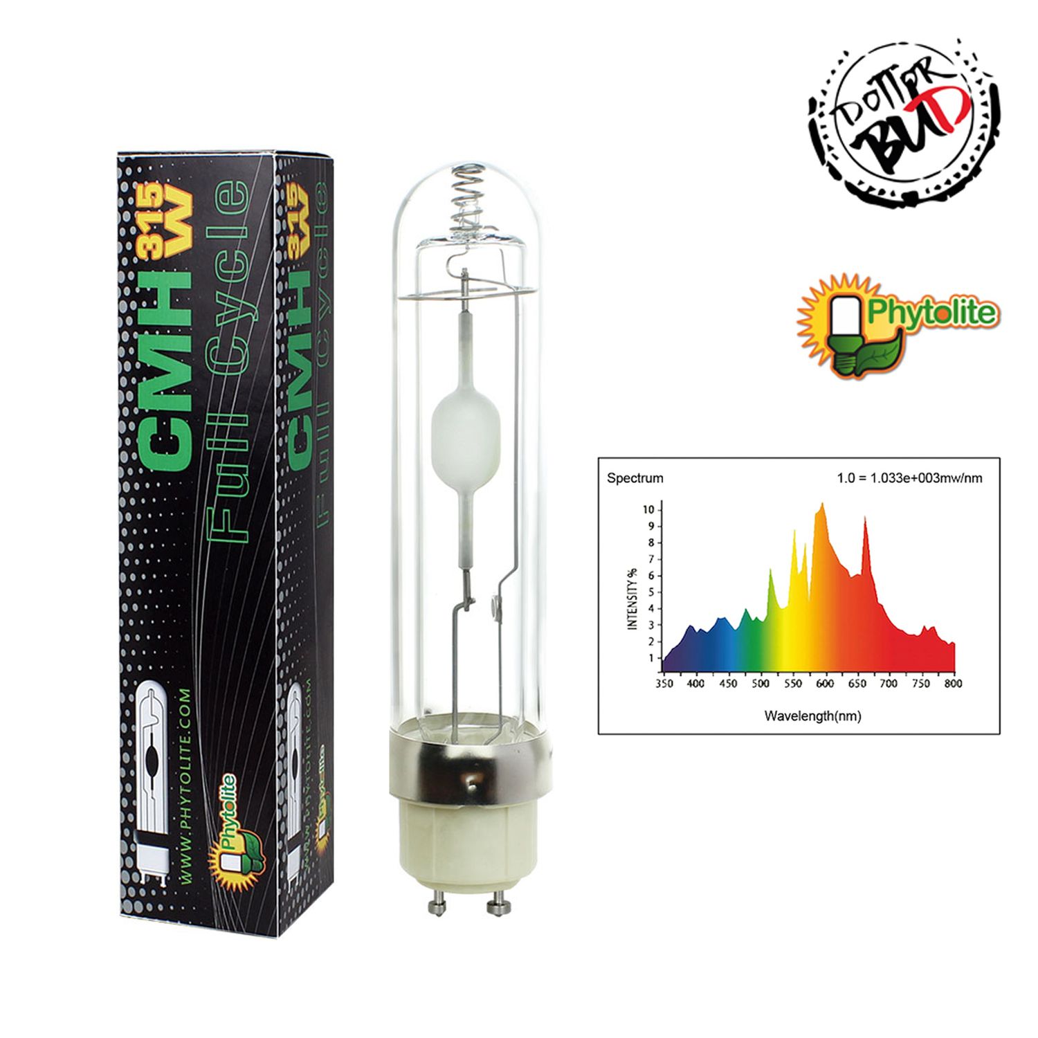 Phytolite Lampada CMH 315W Agro 3K per Coltivazione Indoor Lampada CMH 315W Agro 3K Phytolite per coltivazione indoor con alta emissione UV e far red