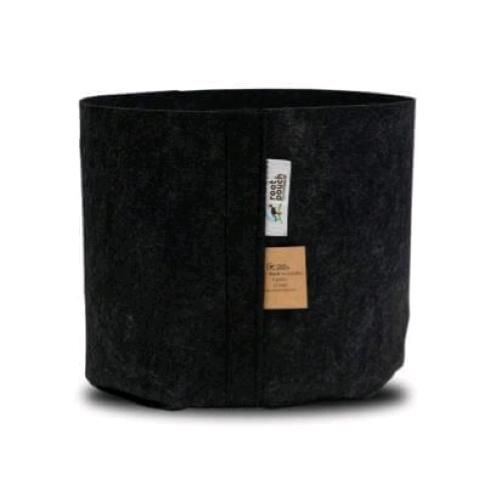 Root Pouch Vaso In Tessuto Black