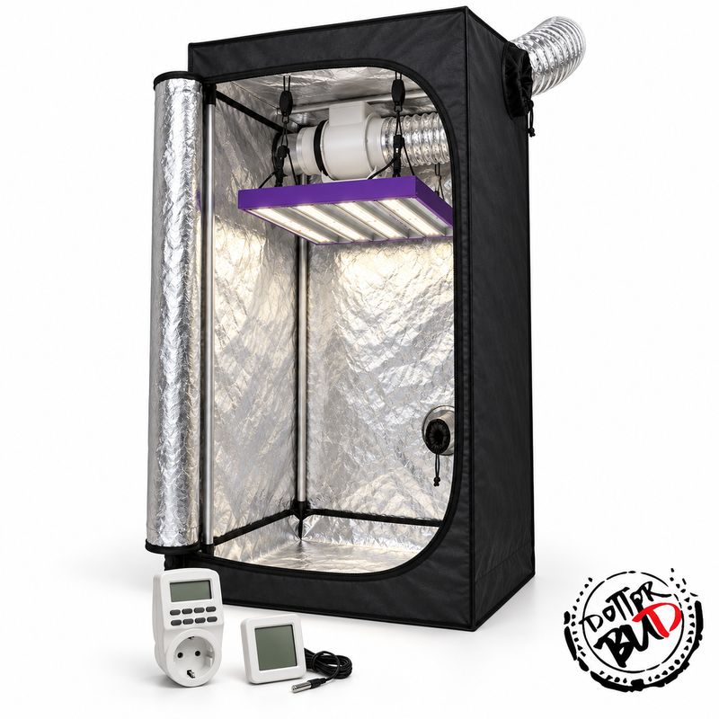 Kit Grow Box Completo 80x80x180 cm LED Cultilite Quasar 300W Kit Grow Box Completo 80x80x180 cm LED Cultilite Quasar 300W