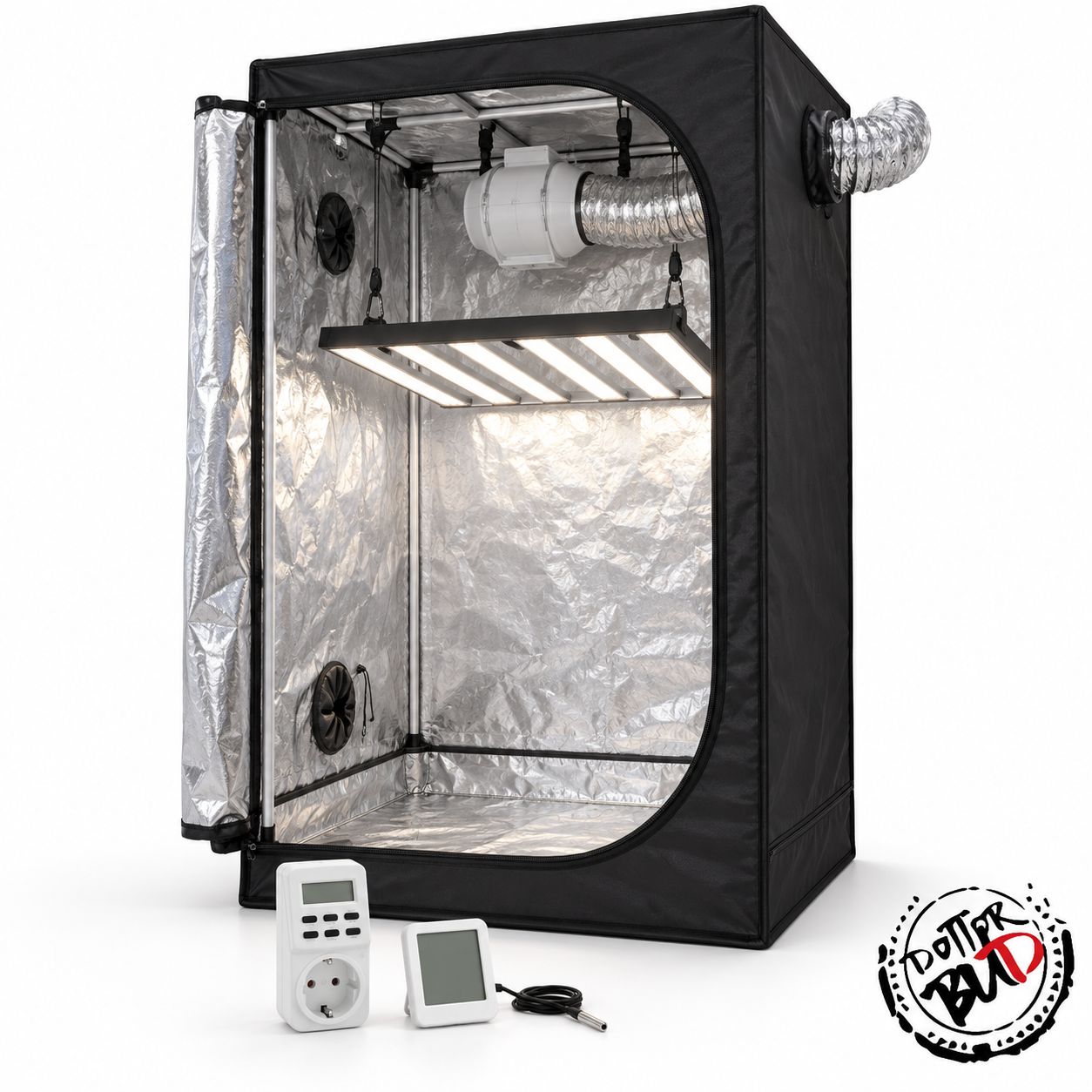 Kit Grow Box Completo 90x90x180 cm LED Ortoled S-Line HL 360W Kit Grow Box Completo 90x90x180 cm LED Ortoled S-Line HL 360W