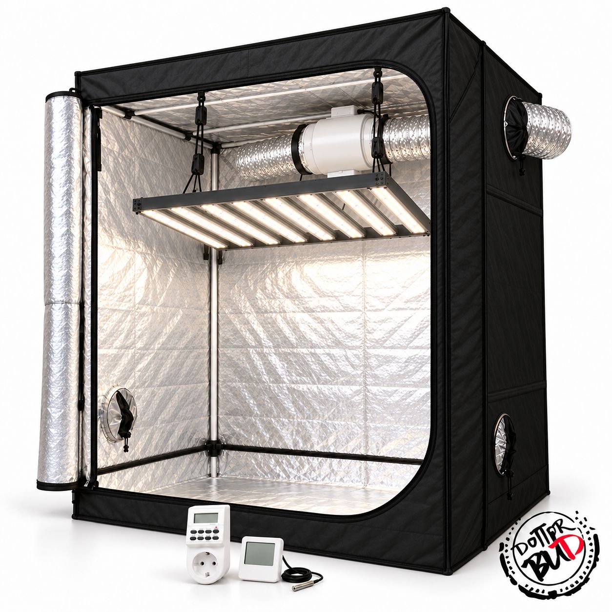 Kit Grow Box Completo 150x150x200 cm LED Cultilite Phoenix 720W 3.2 Kit Grow Box Completo 150x150x200 cm LED Cultilite Phoenix 720W 3.2