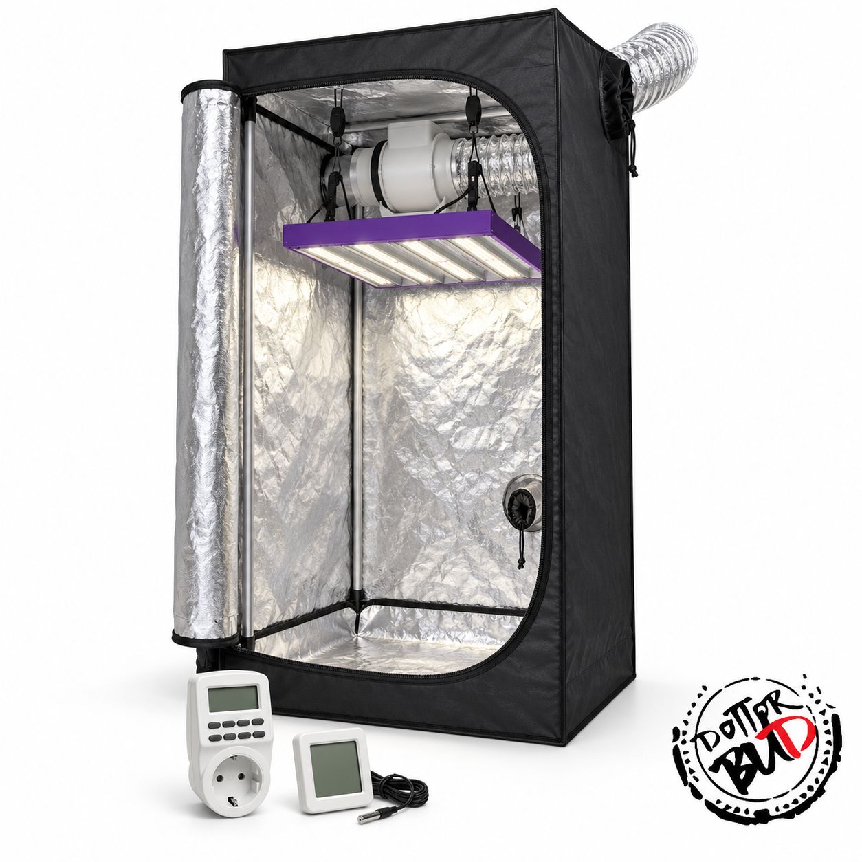 Kit Grow Box Completo 60x60x160 cm LED Cultilite Quasar 200W Kit Grow Box Completo 60x60x160 cm LED Cultilite Quasar 200W