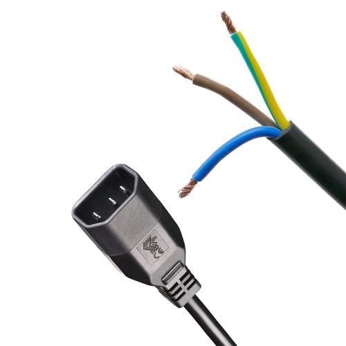 Cavo Lampada IEC con Puntali 3x1 mm 190 cm per Ballast e Riflettori Cavo Lampada IEC con Puntali 3x1 mm 190 cm per Ballast e Riflettori