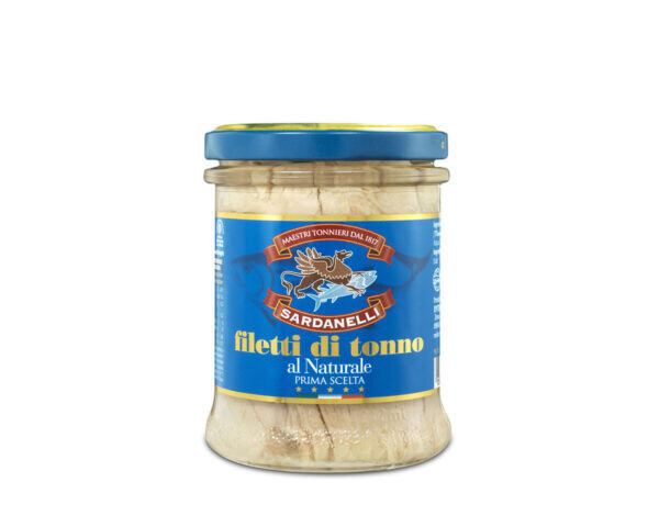 Filetti di tonno sardanelli 200 gr al naturale