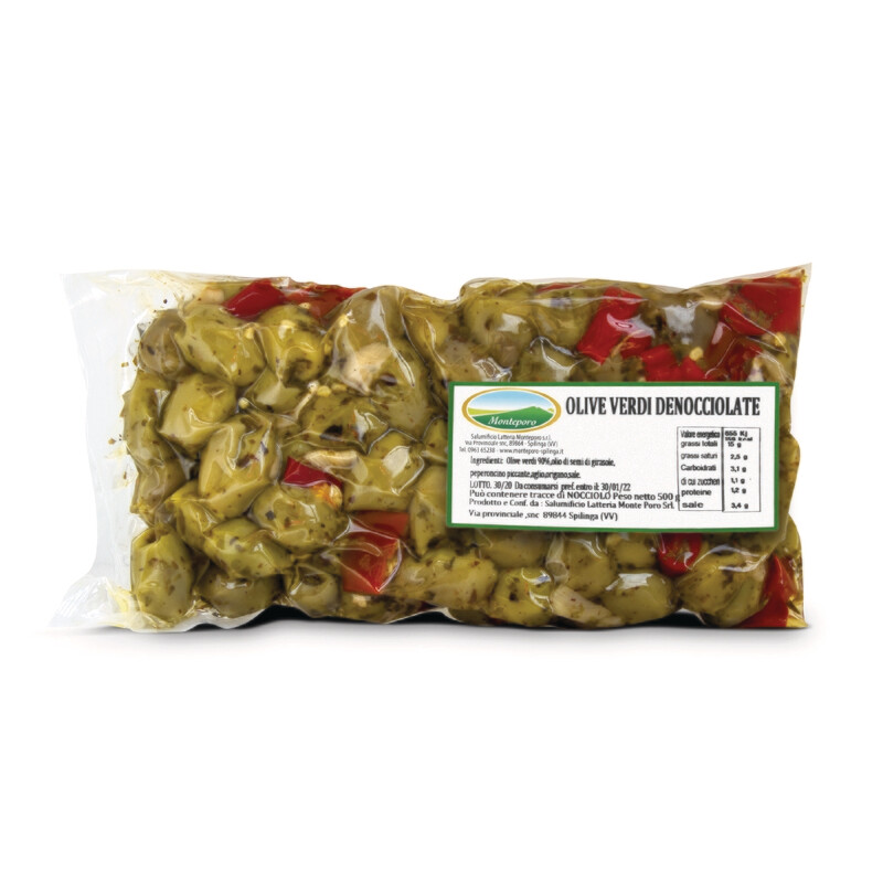 Olive verdi denocciolate