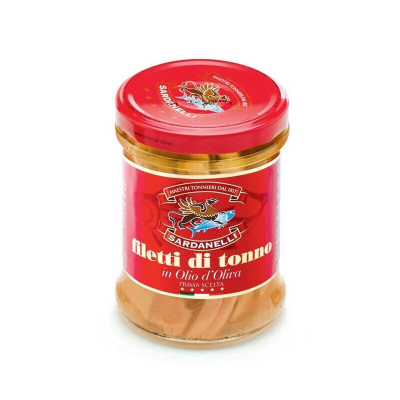 Filetti di tonno sardanelli 200 gr