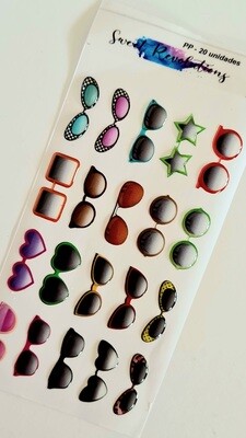 3D Resin Sunglasses 2.7cm (20pairs) 3D Resin Sunglasses 2.7cm (20pairs)