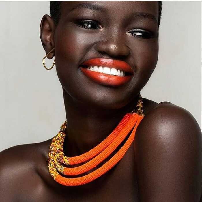 Orange Beaded Necklace