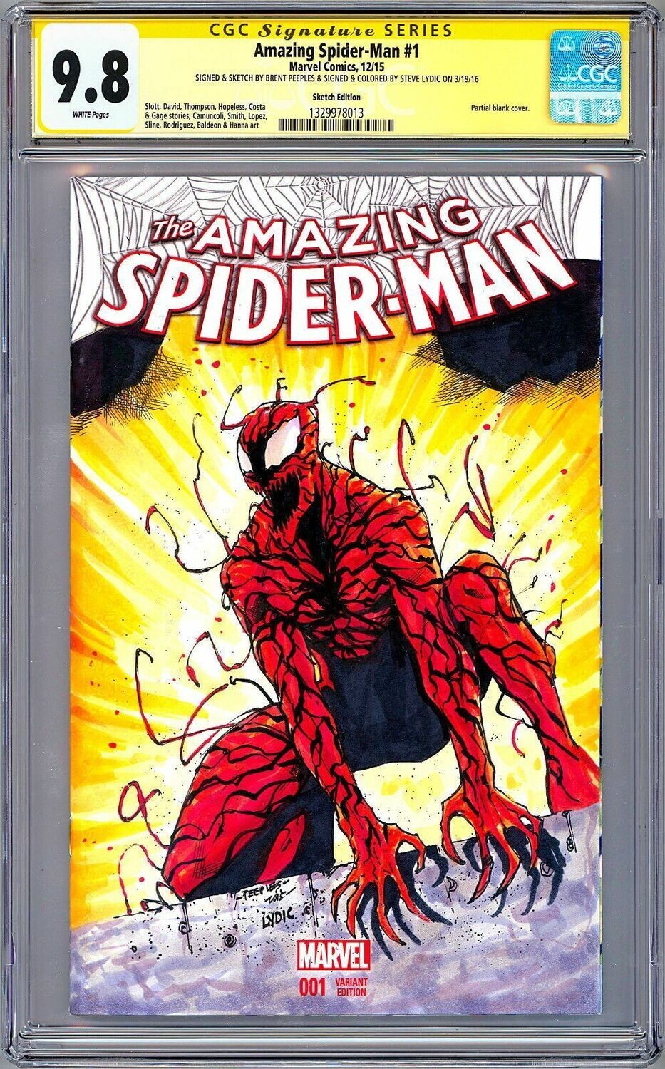 9.8 Signature Series with Remark Sketch Graded Comic Mystery Box