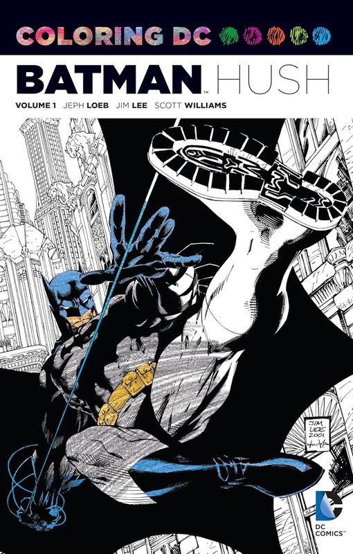 DC Comics Adult Coloring Book (Batman, Wonder Woman, or Harley Quinn)