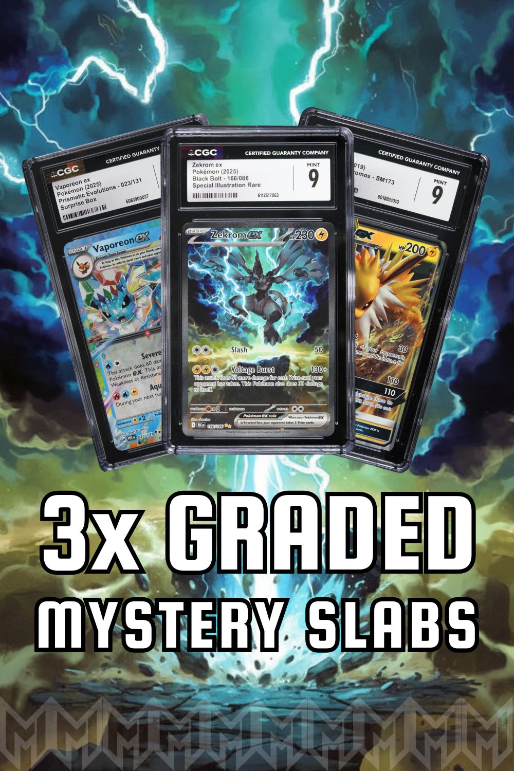 Triple Graded Pokémon Slab Mystery Box (Graded 9–10) Premium Chase